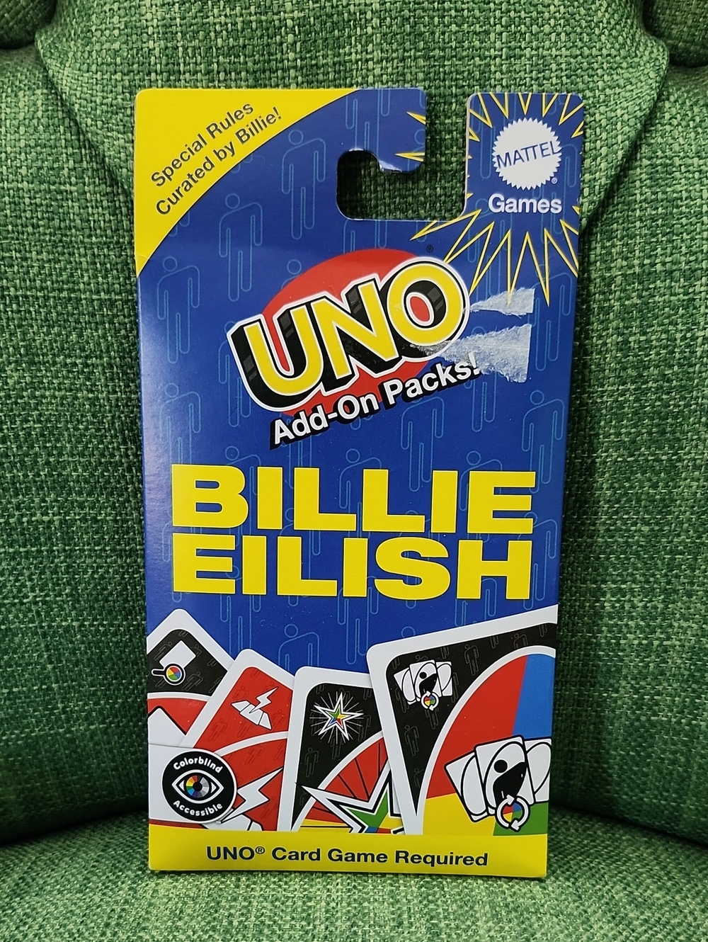 Billie Eilish UNO Add-On Pack - Blue Edition by Mattel